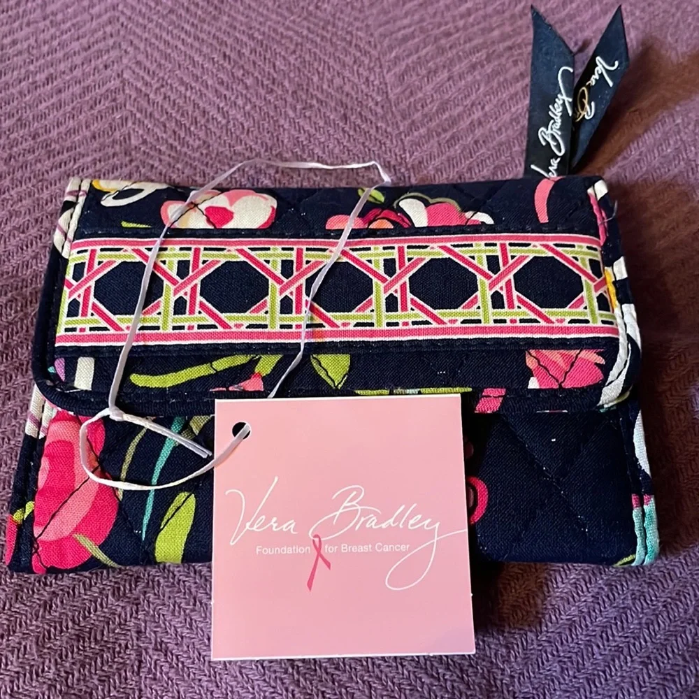 Vera Bradley Euro Wallet - Ribbons